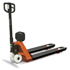 Transpallet manuale con sistema di pesatura del carico